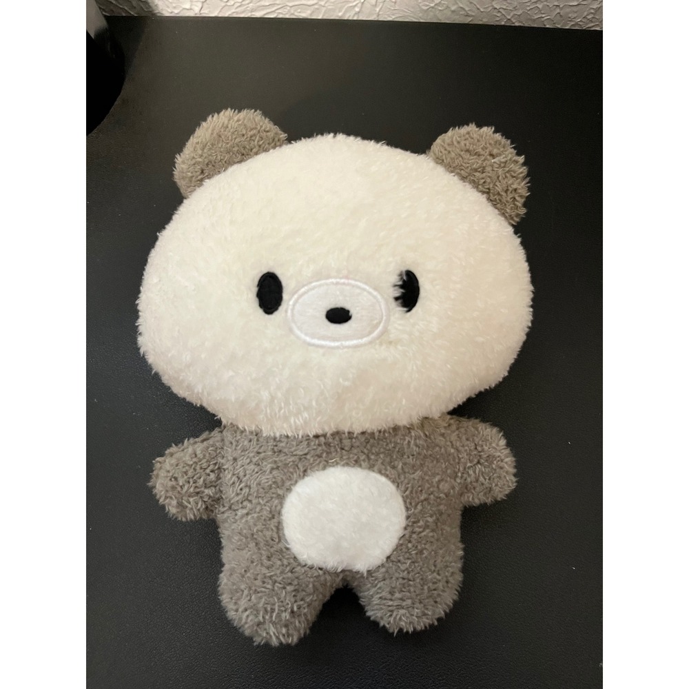 San-X Monokuro Boo Grey White Panda Bear‎ Sherpa Plush Minimalist Kawaii Japan